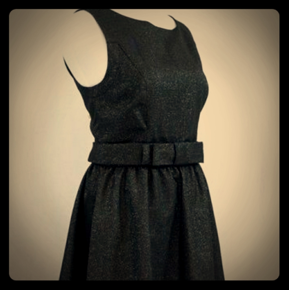 LC Shimmery Black Holiday Dress